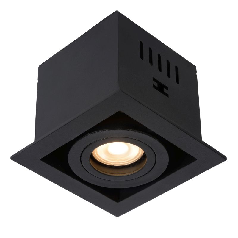 Lucide KOMÍN - Zápustné bodové svietidlo - 1xGU10 - Čierny